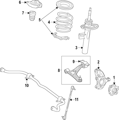 Front Suspension for 2021 Mercedes-Benz A35 AMG #0