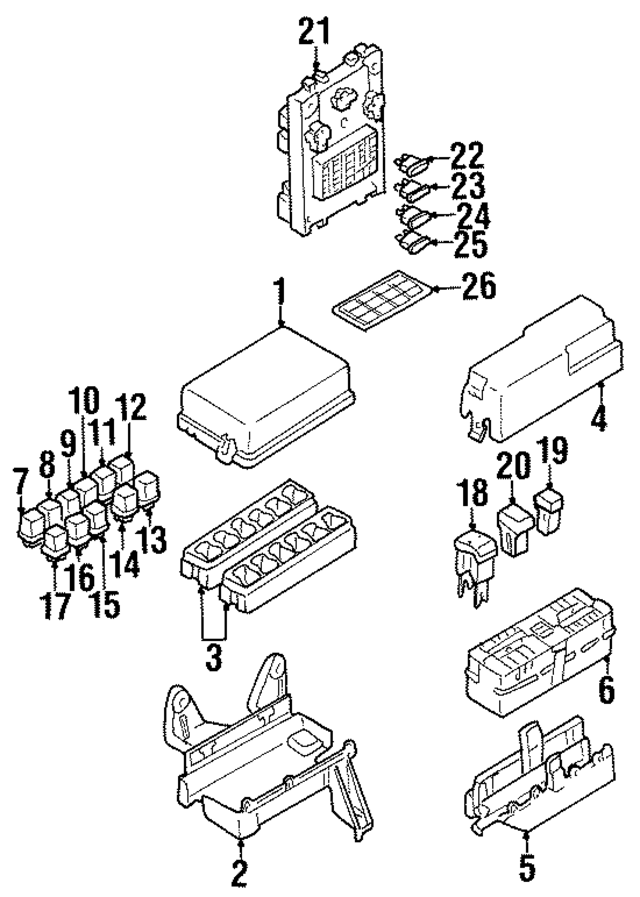 243507J100 - Electrical: Fuse Box for INFINITI: G20 Image