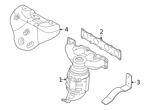 Exhaust Manifold for 2015 Hyundai Tucson #0