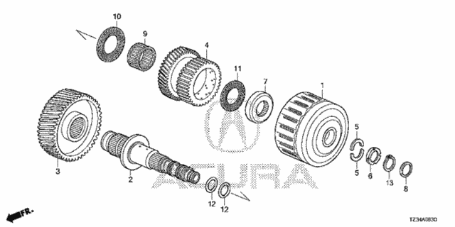 AT Idle Shaft - Reverse Clutch for 2020 Acura TLX #0