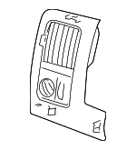 5JU28XDHAC - Body: Air Outlet for Dodge: Ram 1500, Ram 2500, Ram 3500 Image