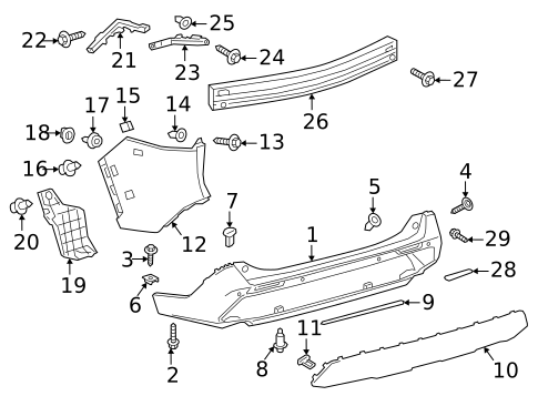 送込 RAV4 モデリスタ リヤスパッツ ビス取説セット Hardware, Fasteners & Fittings for 2024 Toyota RAV4 | Elmhurst