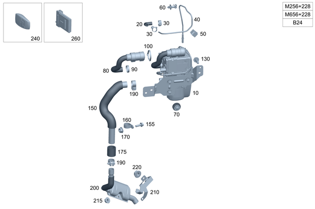 49959577 - Cooling/Auxiliary Heating: Line Fastener for Mercedes-Benz Image image