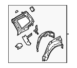 51510SC0209P - Body: Inner Panel Assembly for Subaru Image