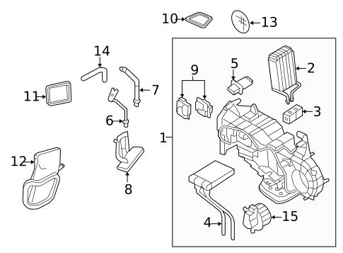 A/C Condenser & Evaporator for 2009 Lincoln Navigator #1