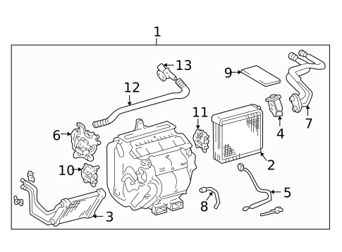 Heater for 2003 Toyota Avalon #0