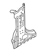 LR180802 - Body: Hinge Pillar Reinforced for Land-Rover Image image