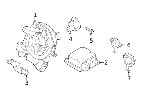 Air Bag Components for 2022 Ford Expedition #0