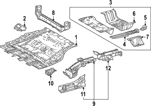 Rear Floor & Rails for 2025 Toyota bZ4X #0