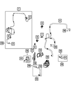 68134596AA - Air Conditioners and Heaters: Tube Clip for Mopar Image