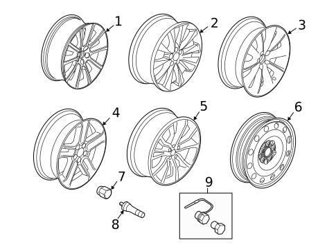 Wheels for 2010 Ford Flex #3