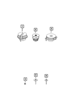 68092745AD - Frame, Bumper and Fascia: Body Hold Down Cushion for Ram: 1500, 1500 Classic Image