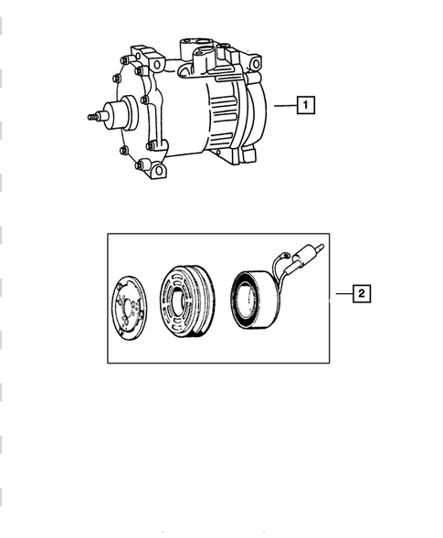 Air Conditioning Compressor for 2001 Dodge Ram 2500 #0