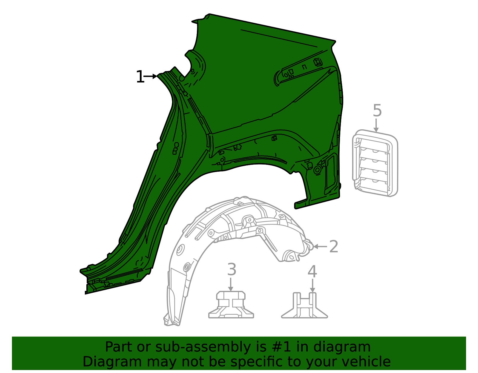 61601-42190 - Quarter Panel 2023-2025 Toyota bZ4X | Longo Toyota Parts
