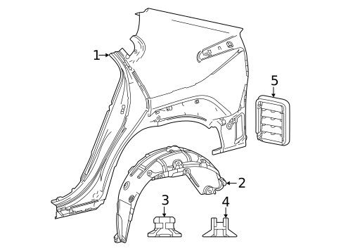 Quarter Panel & Components for 2024 Toyota bZ4X #0