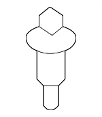 90467A0008 - Body: Air Guide Clip for Scion: tC, xB | Toyota: 4Runner, Avalon, Camry, Celica, Corolla, FJ Cruiser, Highlander, Land Cruiser, Matrix, MR2 Spyder, Paseo, Prius, RAV4, Sequoia, Sienna, Solara, Tacoma, Tercel, Tundra, Yaris Image image