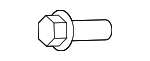 91626A0614 - : Air Guide Bolt for Toyota: 4Runner, FJ Cruiser Image