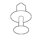 LR006719 - Body: Lower Grille Retainer for Land Rover: Discovery Sport, LR2, Range Rover, Range Rover Evoque, Range Rover Velar Image