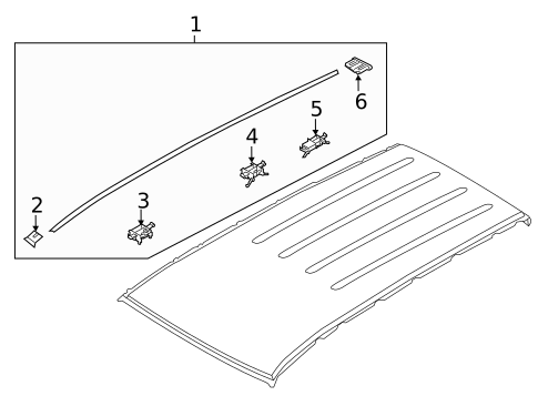 Exterior Trim - Roof for 2024 Kia Sorento #0