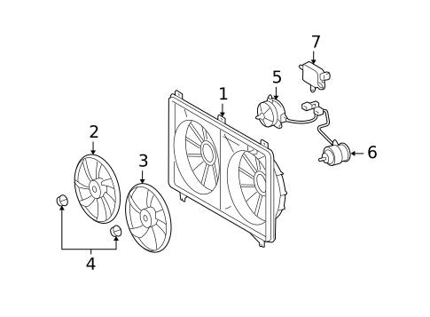 Cooling Fan for 2011 Lexus LS460 #0