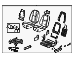 15904232 - Body: Seat Assembly for Chevrolet: Silverado 1500, Silverado 2500 HD, Silverado 3500 HD | GMC: Sierra 1500, Sierra 2500 HD, Sierra 3500 HD Image