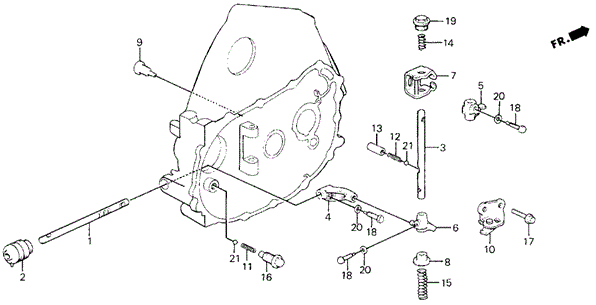 MT Shift Rod - Shift Holder for 1988 Honda Civic #0