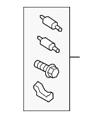5QN898955 - Body: Support Spring Hardware Kit for Volkswagen: Atlas, Atlas Cross Sport, Tiguan Image