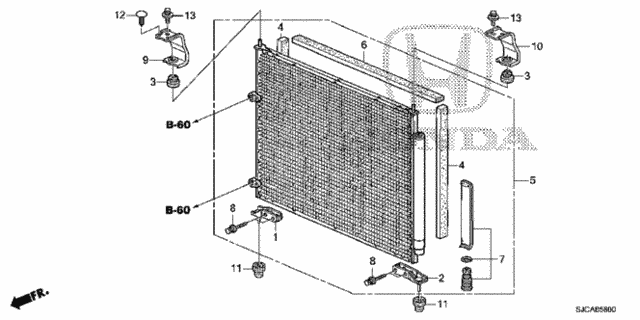 A/C Condenser for 2014 Honda Ridgeline #0
