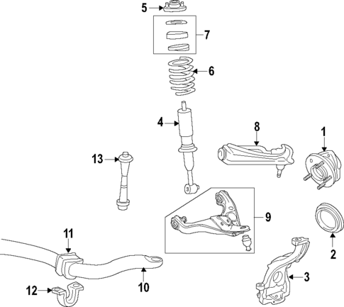 Front Suspension for 2010 Ford Explorer Sport Trac #0