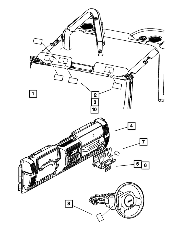 53015958AB - Labels All Vehicle Locations: Warning Label for Mopar Image