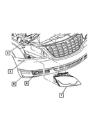 4857851AA - Electrical: Headlamp, Left for Mopar Image