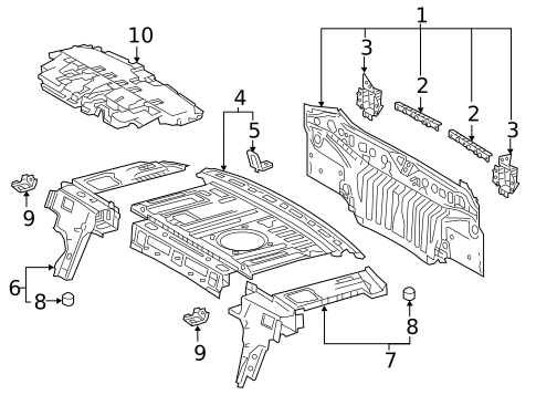 Rear Body for 2018 Toyota Camry #0