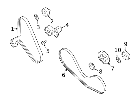 Belts & Pulleys for 2020 Porsche Macan #0