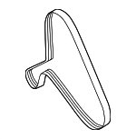 9A790313710 - Cooling System: Serpentine Belt for Porsche Image