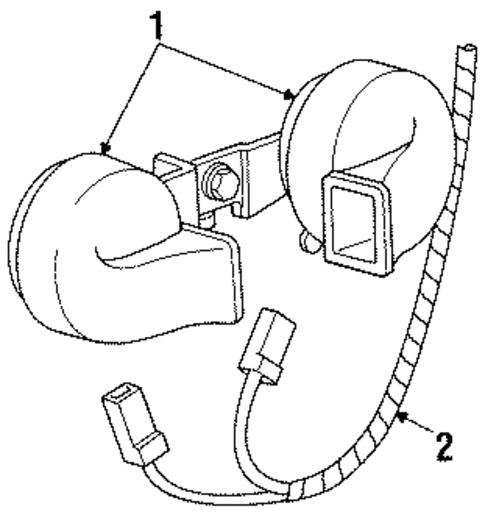 Horn for 1995 Ford Crown Victoria #0