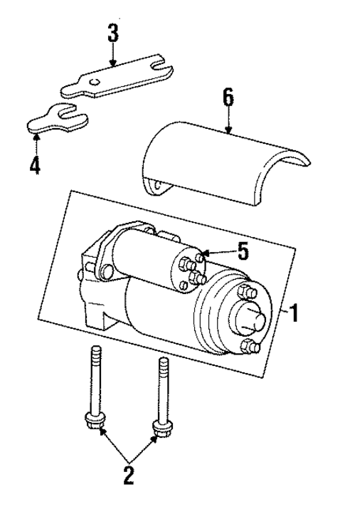 Starter for 1990 GMC K3500 Pickup #1