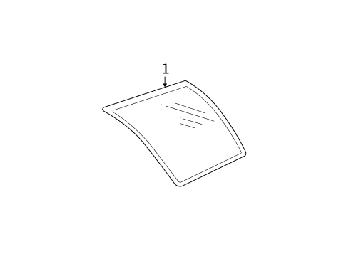 Glass & Hardware for 2002 Chevrolet Blazer #1