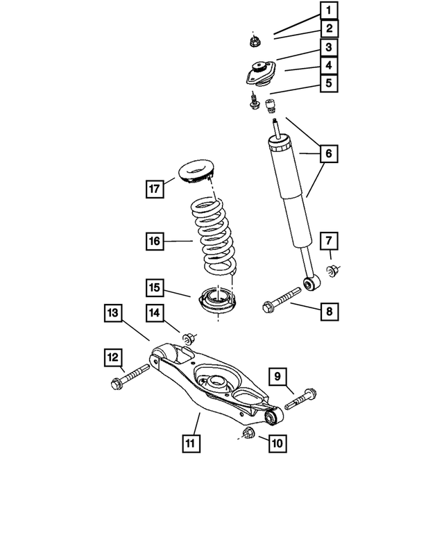 4895314AB - : Rear Coil Spring for Mopar Image