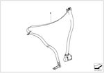 72119160103 - : Lft Frnt Upper Belt With Force Limiter for BMW Image