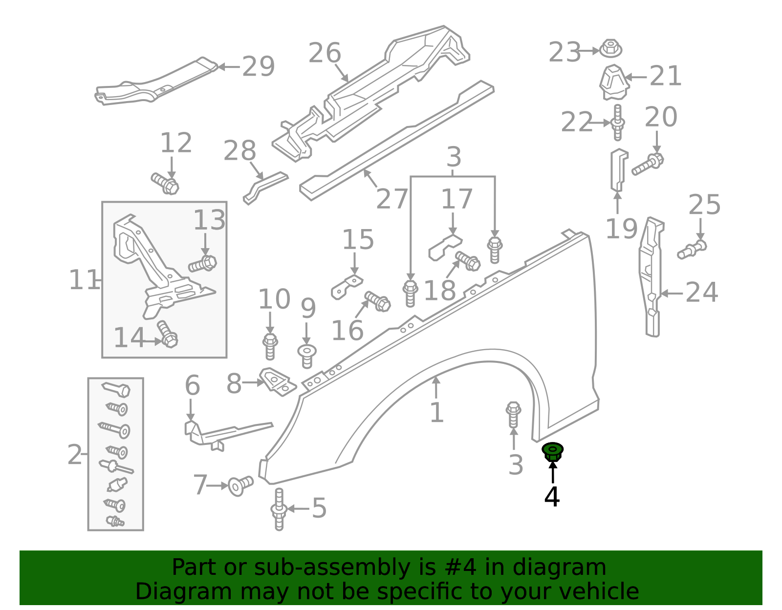 Oem 26f Wht 2015-2026 Audi Fender Nut WHT-006-772-A | OEM Parts Online