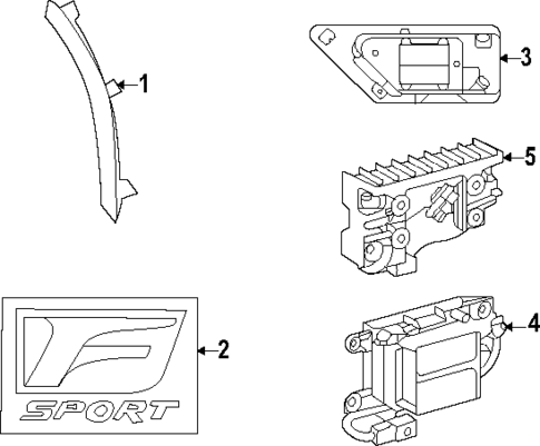 Exterior Trim - Fender for 2025 Lexus LS500 #0
