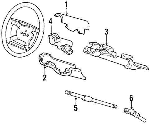 Shaft & Internal Components for 1990 Dodge Omni #0