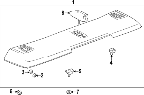 Spoiler for 2025 GMC Hummer EV Pickup #0
