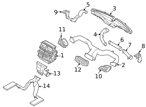 Ducts for 2013 Lincoln MKT #0