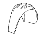 3D0810969A - Body: Wheelhouse Liner for Volkswagen Image