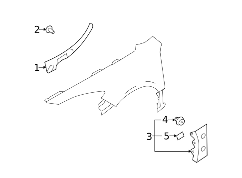 Exterior Trim - Fender for 2009 Mazda 6 #0