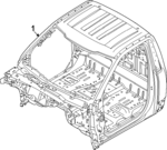 PC3Z25001B24A - Body: Cab for Ford: F-250 Super Duty, F-350 Super Duty, F-450 Super Duty Image