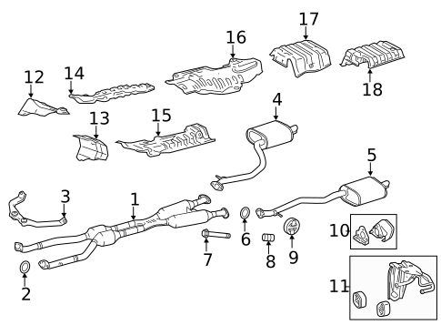 Exhaust Components for 2024 Lexus IS300 #0