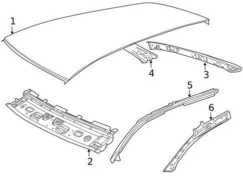 Roof & Components for 2009 Volkswagen Jetta #1