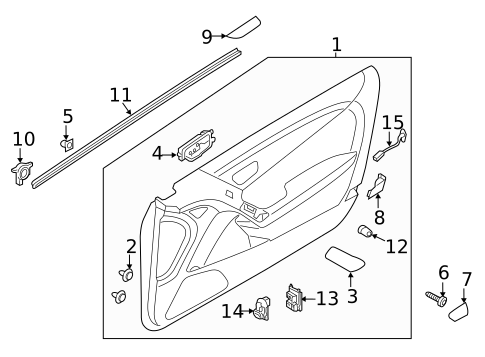 Fuel Door for 2013 Hyundai Genesis Coupe #1